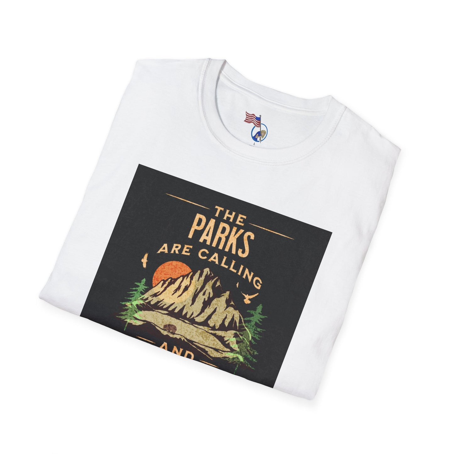The Parks Are Calling Unisex Softstyle T-Shirt | Adventure Awaits Tee