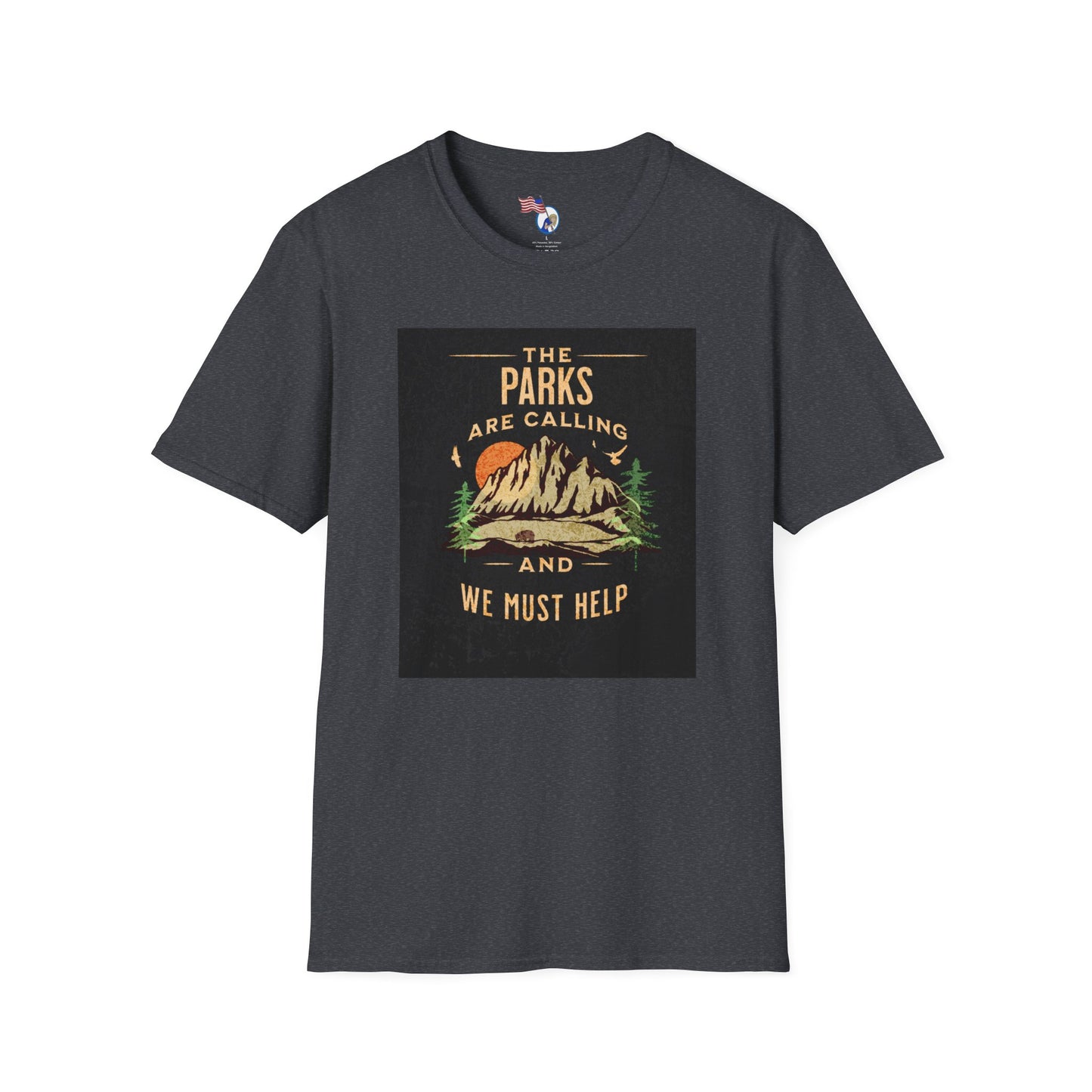 The Parks Are Calling Unisex Softstyle T-Shirt | Adventure Awaits Tee