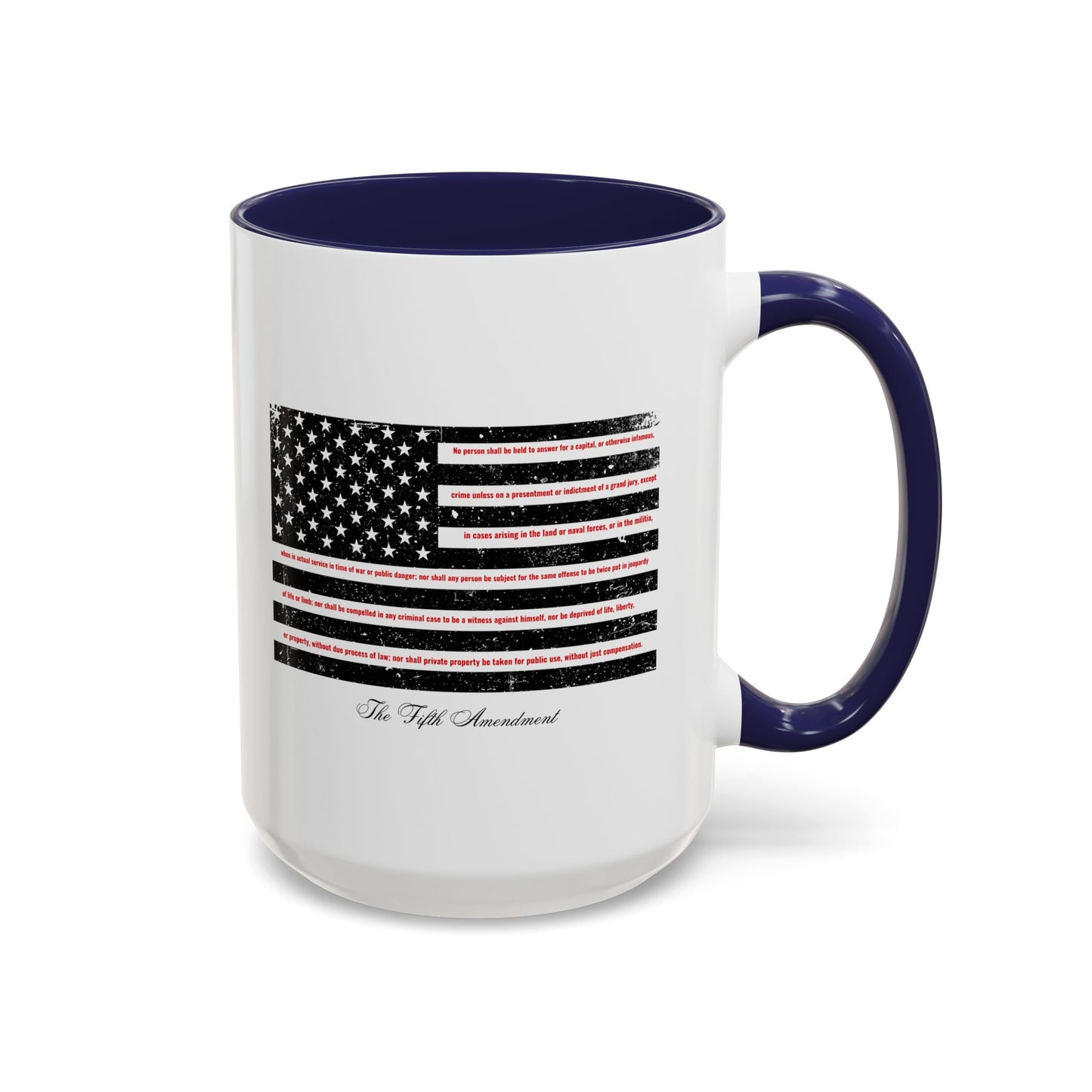 Fifth Amendment Mug - Self-incrimination. Double Jeopardy