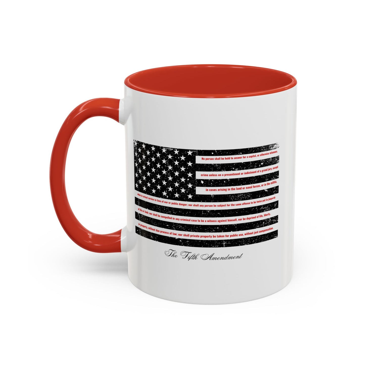 Fifth Amendment Mug - Self-incrimination. Double Jeopardy