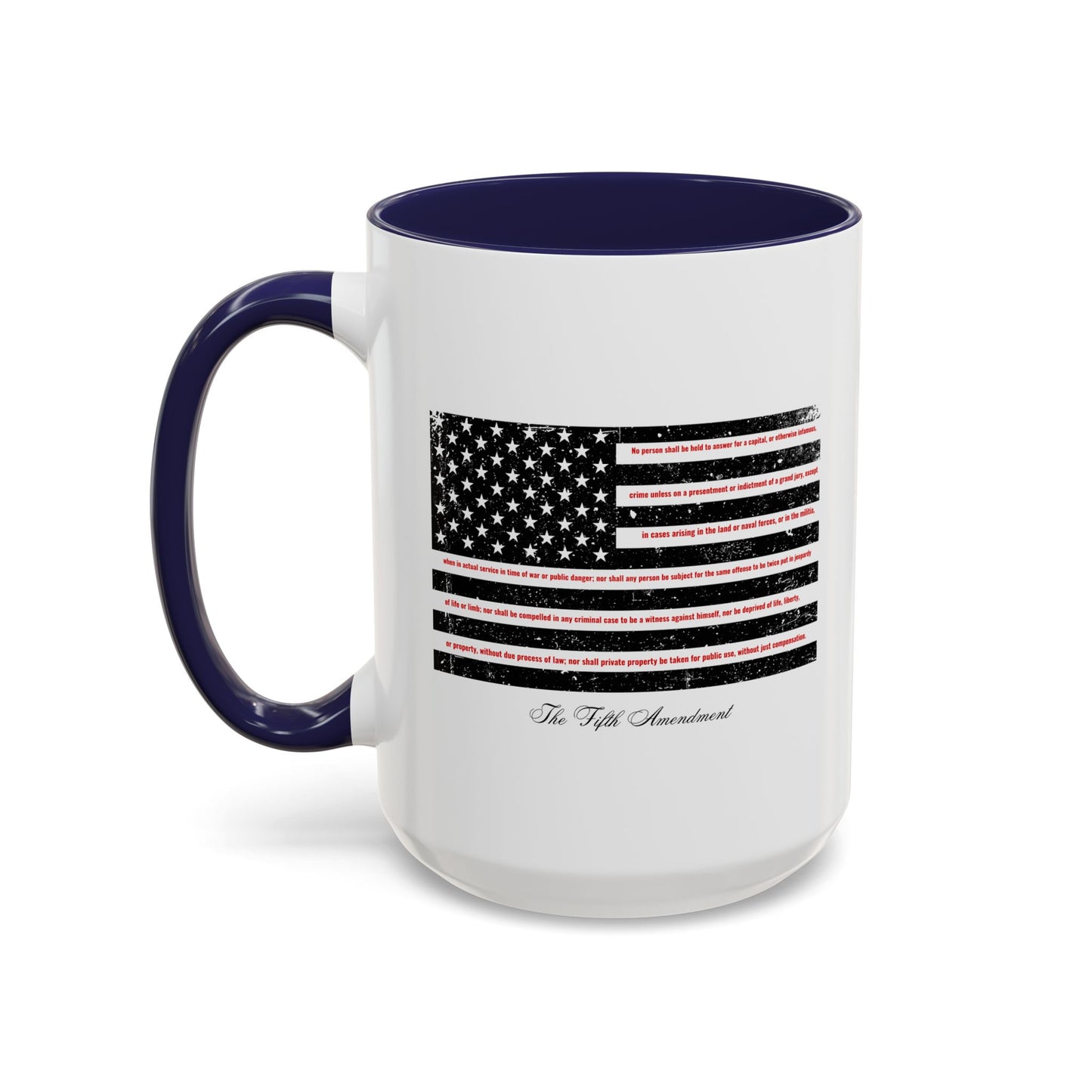 Fifth Amendment Mug - Self-incrimination. Double Jeopardy