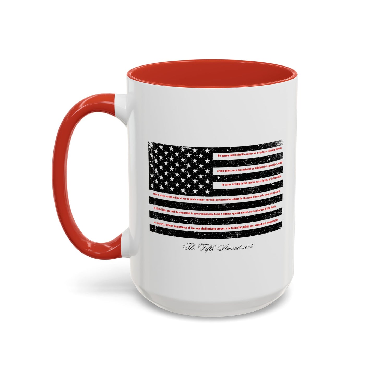 Fifth Amendment Mug - Self-incrimination. Double Jeopardy