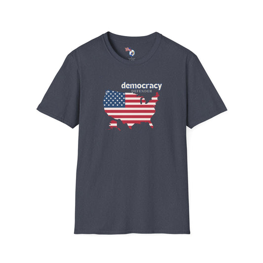 Activist T-Shirt - 'Defend the Democracy, Speak Up'