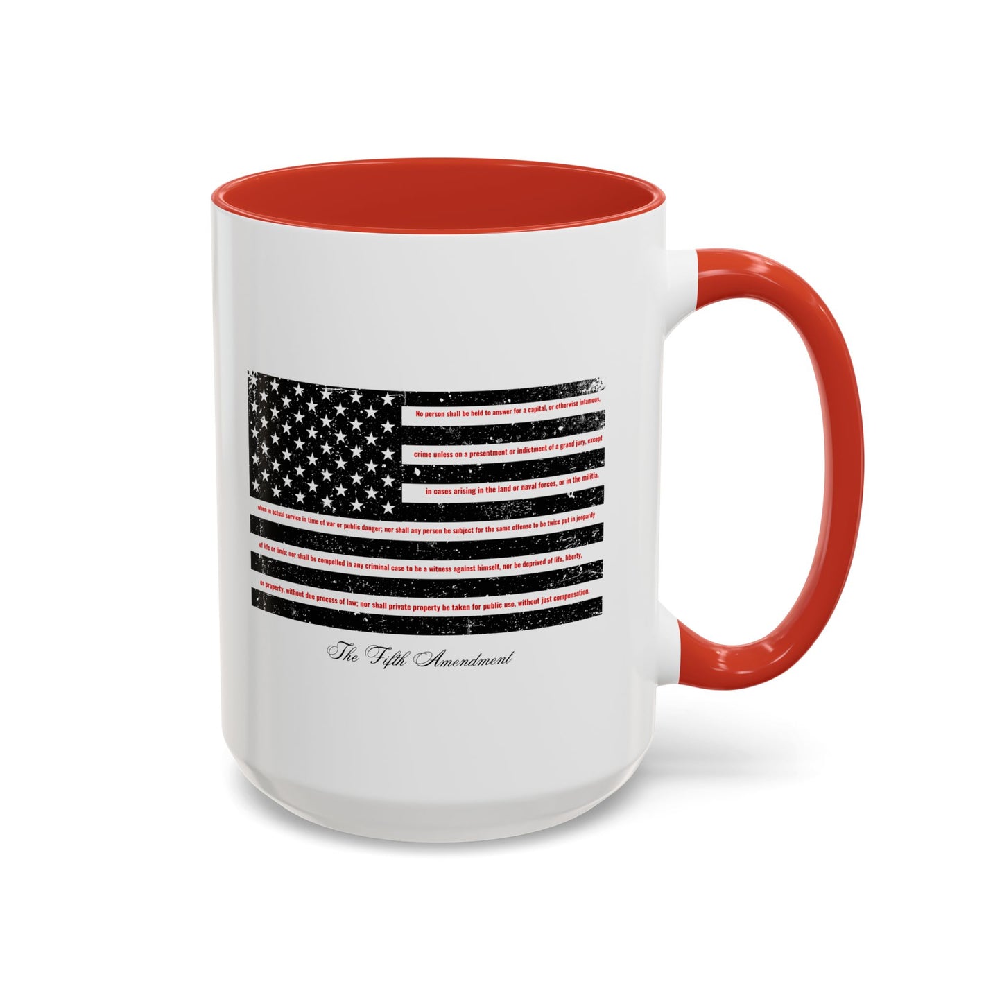 Fifth Amendment Mug - Self-incrimination. Double Jeopardy