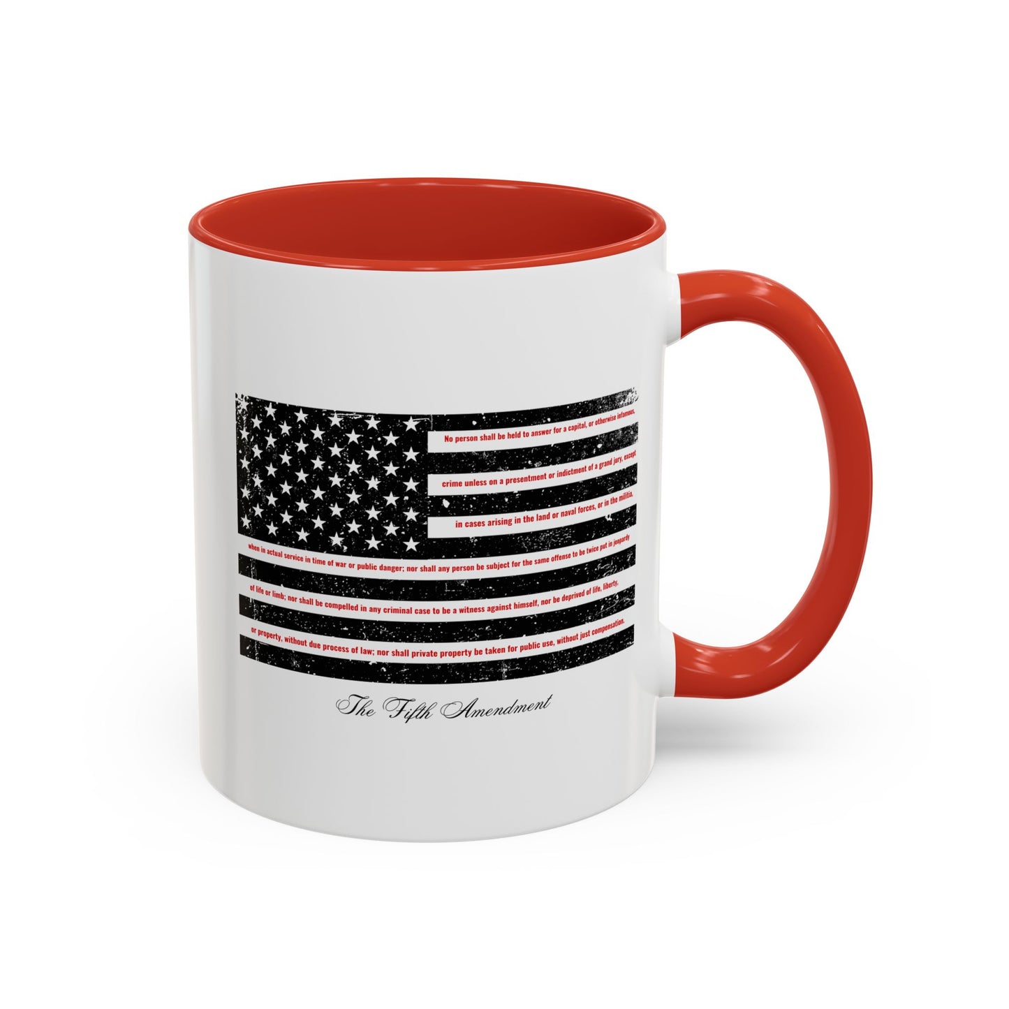 Fifth Amendment Mug - Self-incrimination. Double Jeopardy