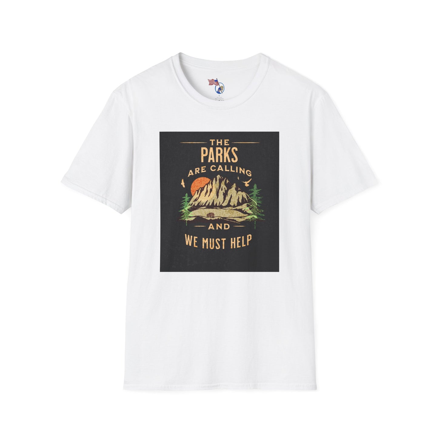 The Parks Are Calling Unisex Softstyle T-Shirt | Adventure Awaits Tee